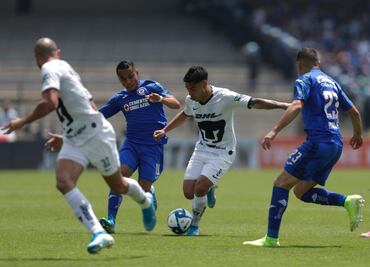 Pumas y Cruz Azul reparten puntos en CU