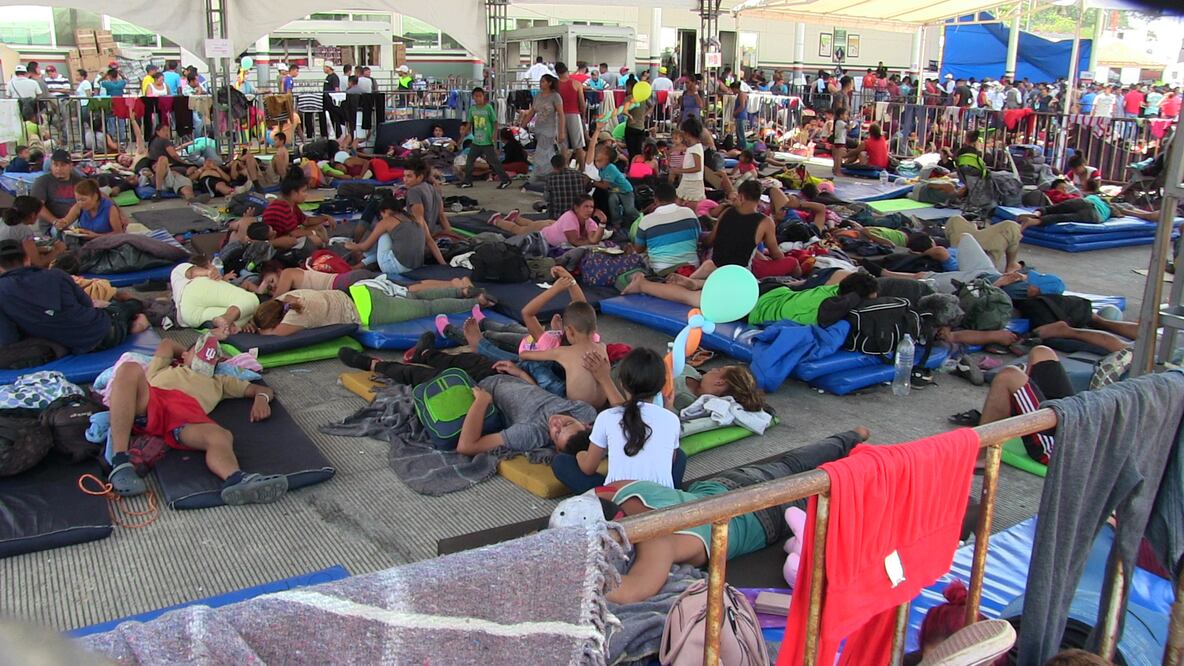 Migrantes centroamericanos en un albergue en México: Foto: Archivo