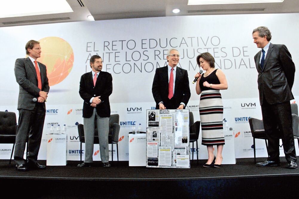 El ex presidente de México, Ernesto Zedillo, encabezó una conferencia sobre educación junto a Juan Ramón de la Fuente, ex rector de la UNAM, y Luis de la Calle, ex subsecretario de la Secretaría de Economía (ESPECIAL)