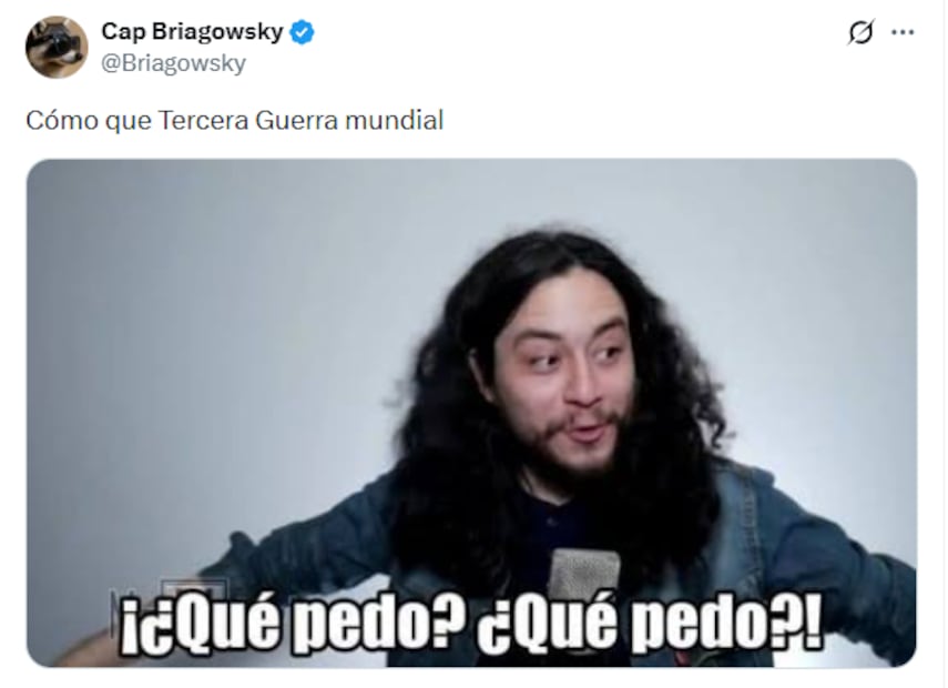 Memes de la Tercera Guerra Mundial. Foto: X