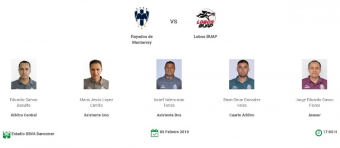 Lista la designación arbitral para la jornada 6 del Clausura 2019 