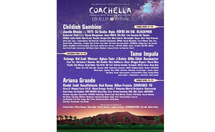 De Ariana Grande a Los Tucanes de Tijuana: revelan cartel del Coachella