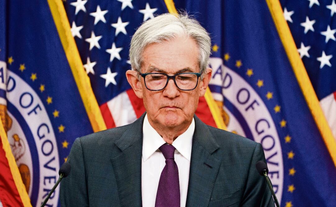 El presidente de la Reserva Federal de EU, Jerome Powell, durante una conferencia de prensa en Washington, el 30 de julio pasado. Foto: Will Oliver / EFE