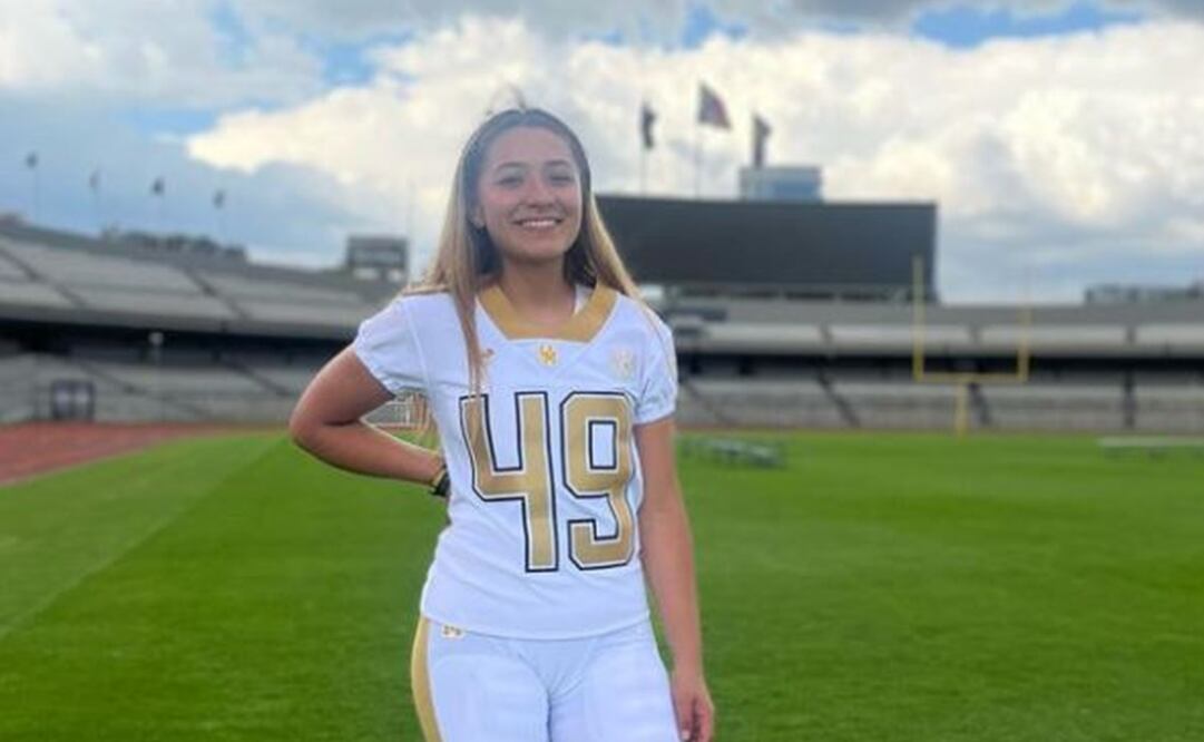 Andrea Martínez, pateadora de PUMAS CU - Foto: @andyymartinezs en Instagram