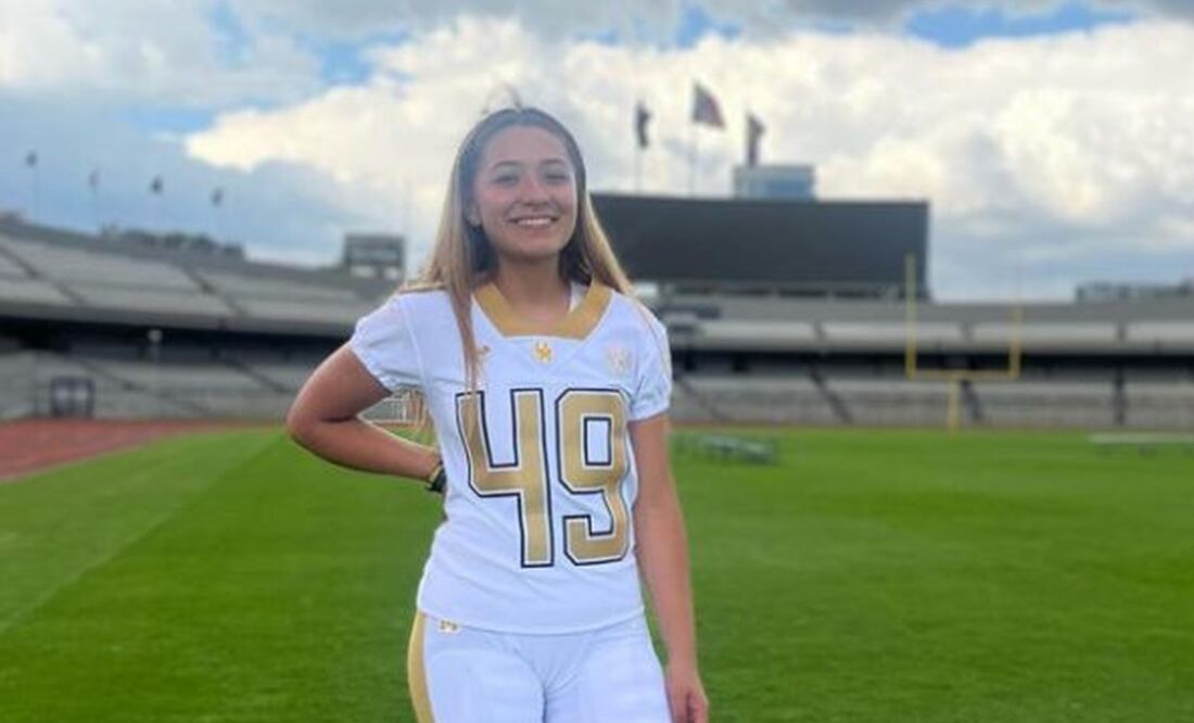 Andrea Martínez, pateadora de PUMAS CU - Foto: @andyymartinezs en Instagram