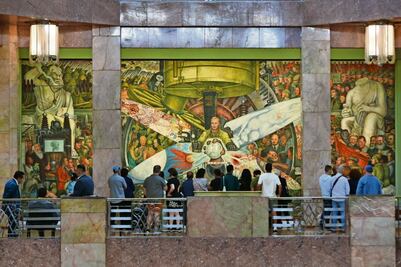 Indagan la historia que hay detrás del mural de Rivera en Bellas Artes