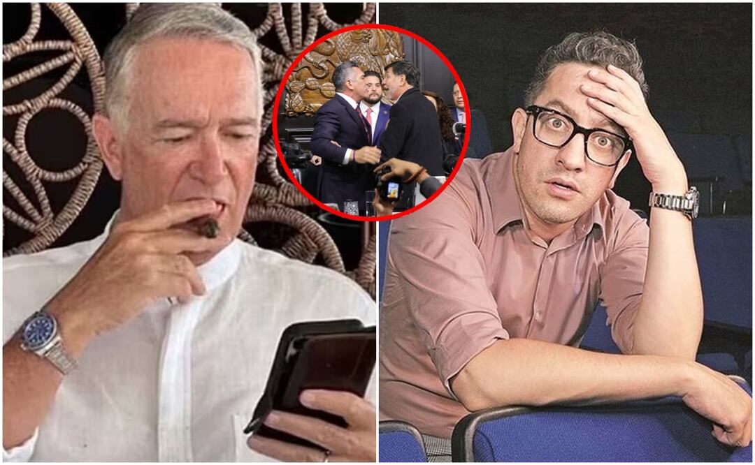 El video del enfrentamiento fue compartido en 'X' por Salinas y Chumel. Fotos: Redes Sociales