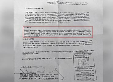 Causa polémica circular para empleados de BCS; pedían no usar piercings, huaraches ni minifaldas