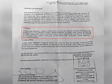 Causa polémica circular para empleados de BCS; pedían no usar piercings, huaraches ni minifaldas