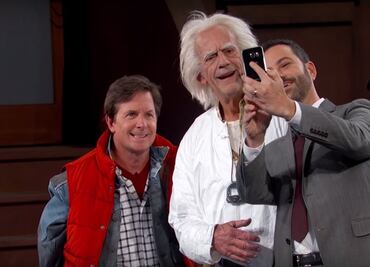 Marty y Doc aterrizan en el show de Jimmy Kimmel