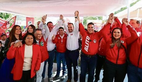 Cierra filas plana mayor del PRI con Santiago Taboada