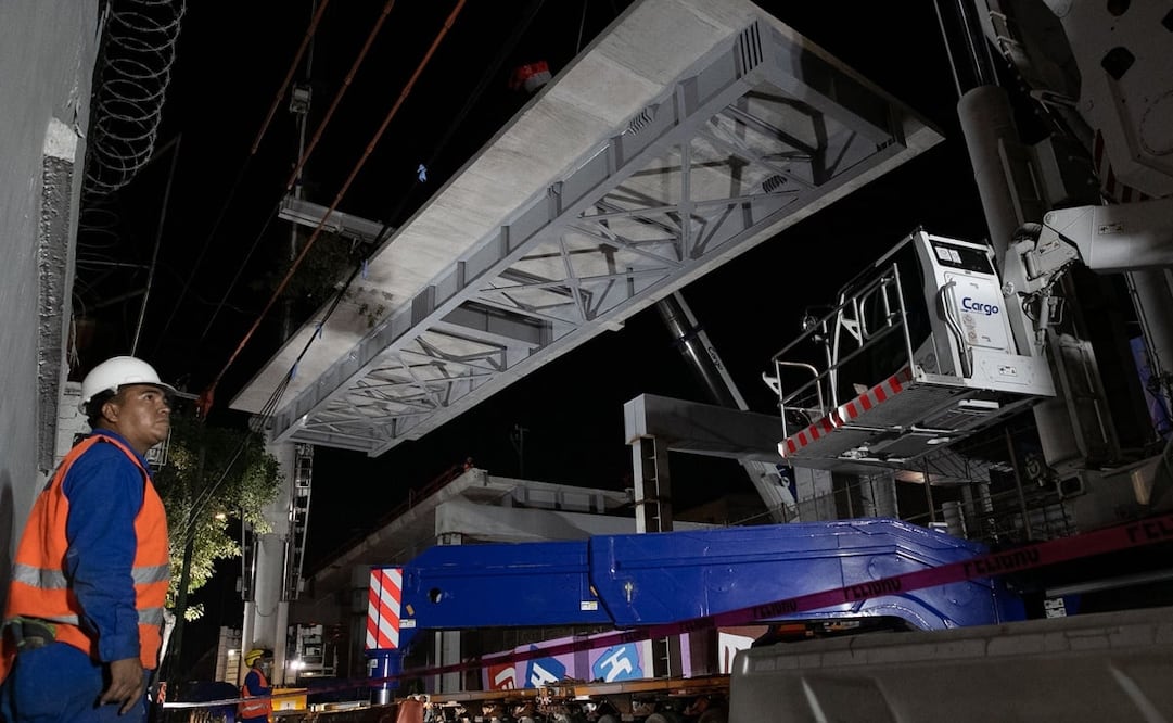  EL UNIVERSAL acudió a la colocación de una de las dovelas que pesa 250 toneladas y mide 30 metros de largo por 9.60 de ancho