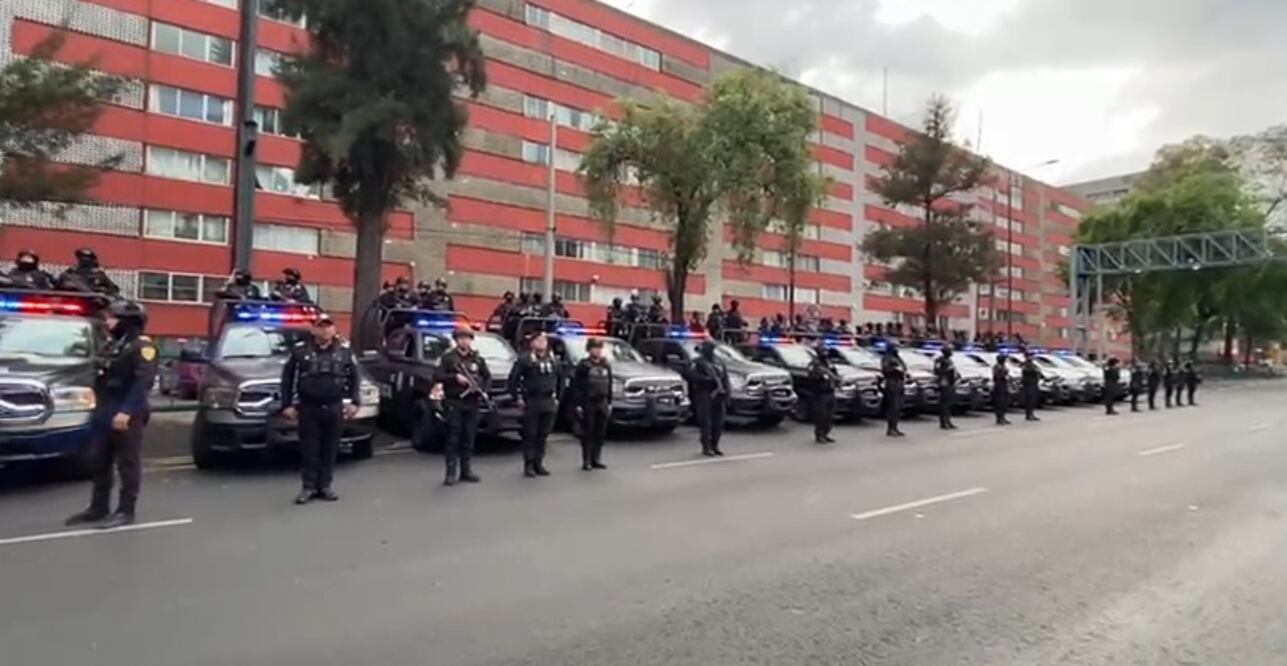 Elementos de la SSC, Semar y GN son desplegados en la colonia Morelos, Tlatelolco, Atlampa y Peralvillo; se mandaron a 200 elementos. (Foto: Captura de video)