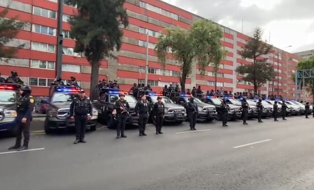 Elementos de la SSC, Semar y GN son desplegados en la colonia Morelos, Tlatelolco, Atlampa y Peralvillo; se mandaron a 200 elementos. (Foto: Captura de video)