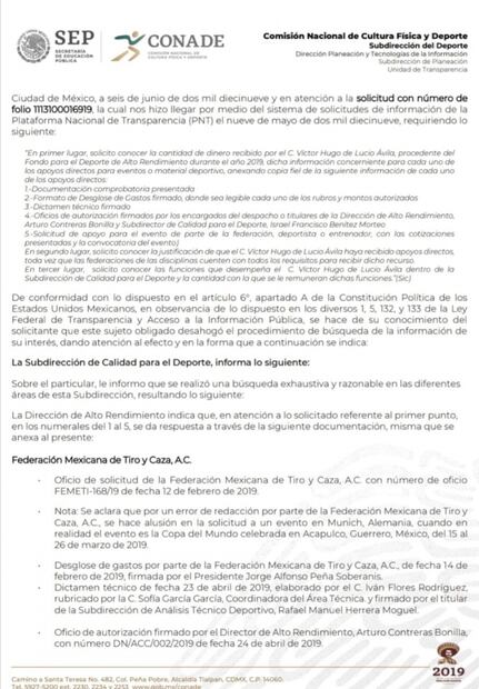 Servidor público de Conade recibe dinero que pertenece a atletas