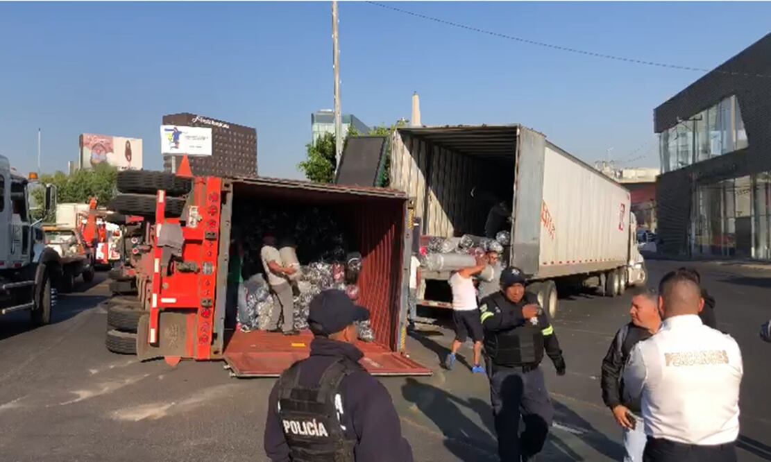 El percance ocurrió en la Vía Gustavo Baz hacia el Periférico. FOTO: Isidro Corro/ EL UNIVERSAL/