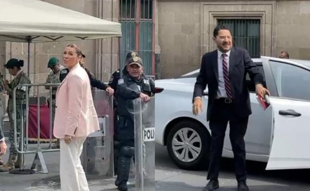 Llegan a Palacio Nacional gobernadores de Morena para reunión con Sheinbaum. Foto: Especial