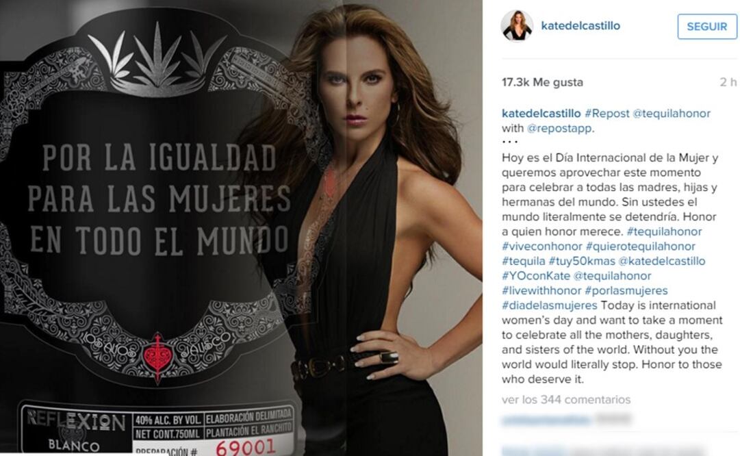 Foto: Tomada del Instagram de Kate del Castillo