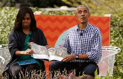 Los Obama encabezan festejo de huevos de Pascua 