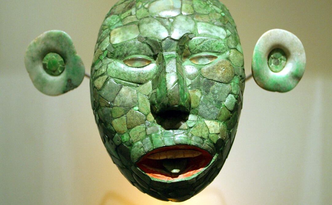 Imagen ilustrativa de la exposición temporal "Rostros Mayas: linaje y poder, un encuentro con los gobernantes venerados" realizada en 2003 en Puebla, México. Foto: Rodolfo Perez/ El Universal, archivo