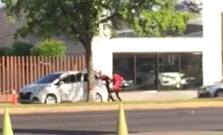 Levantan a hombre frente a oficinas de la Fiscalía General de Sinaloa