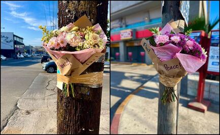 Tras noches de terror, Tijuana responde a la violencia con arreglos florales