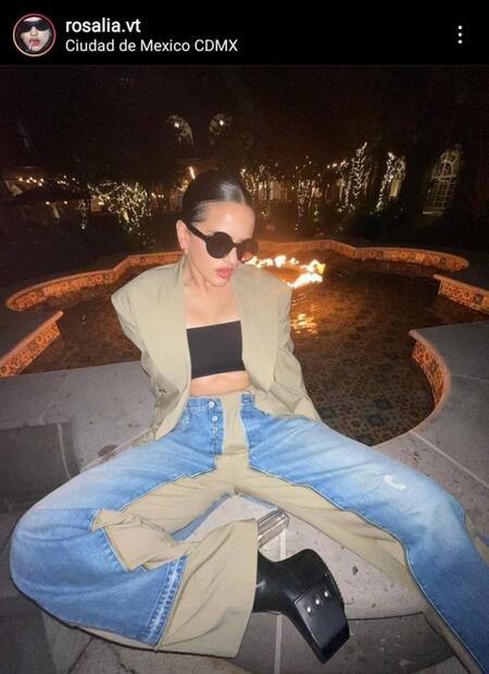 El look con el que Rosalía enamoró a su paso por la CDMX