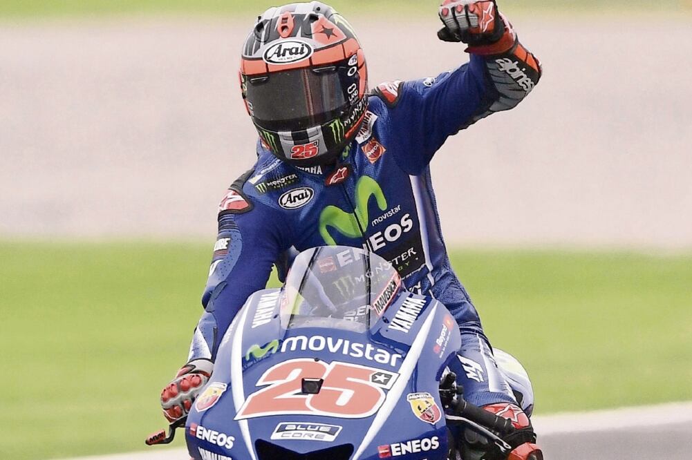 El motociclista español mantiene la hegemonía en la categoría reina (JUAN MABROMATA. AFP)