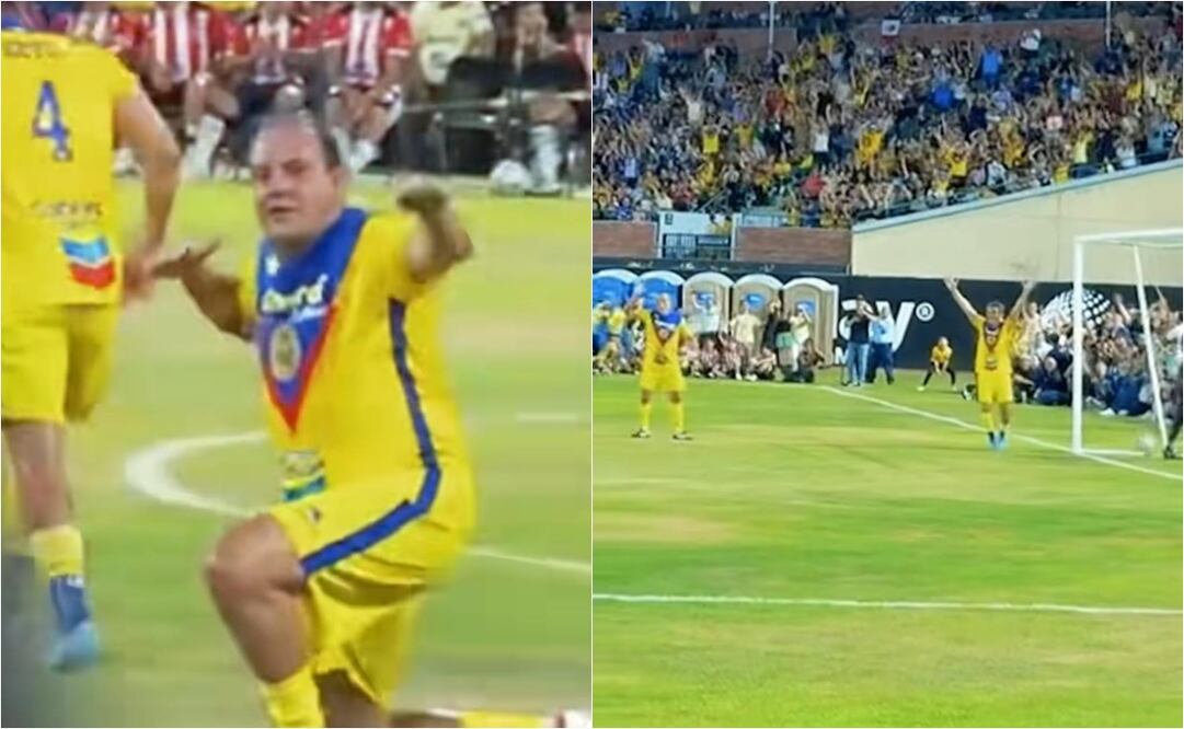 FOTO: ESPECIAL - Cuauhtémoc Blanco anota espectacular gol en partido de leyendas