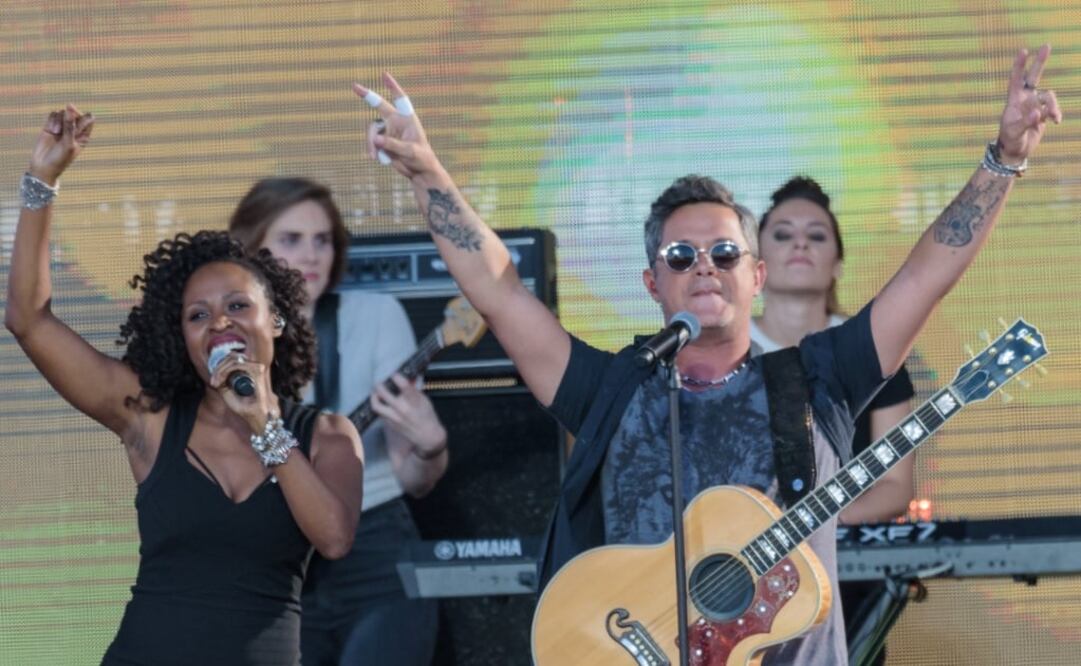 Sanz participó en el concierto "Rise up as one" FOTO: AP