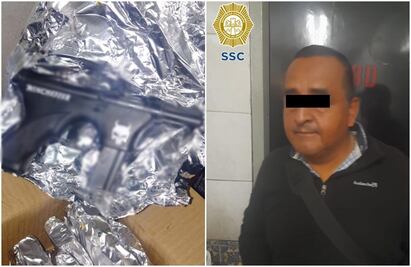 Vendía pistolas por WhatsApp y las repartía a través del Metro; SSC-CDMX lo detiene