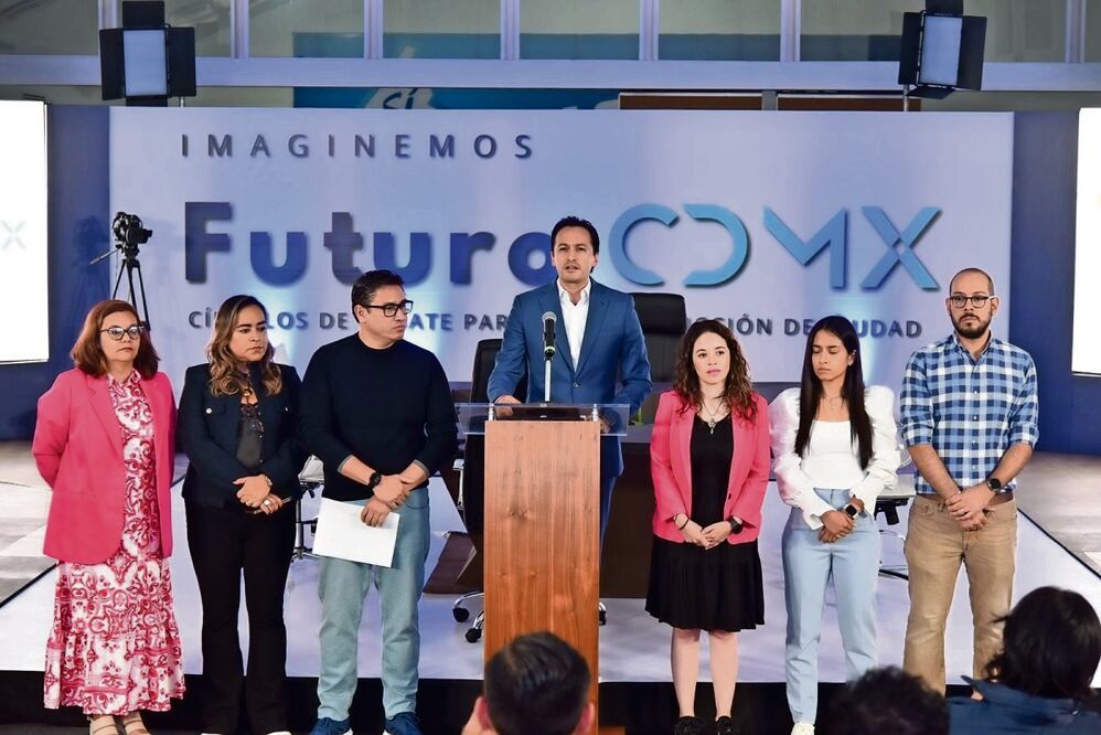 El presidente del PAN en la Ciudad presentó los foros Futuro CDMX, en los que se tocarán temas como seguridad y política para mujeres, entre otros. Foto: Especial