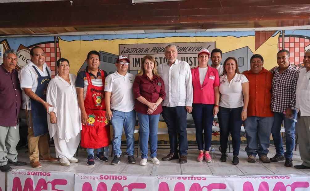 “Es un gusto encontrarme con la brigada, con la militancia y los simpatizantes de base, quienes hacen el trabajo todos los días incansablemente”, aseguró Augusto López. Foto: especial