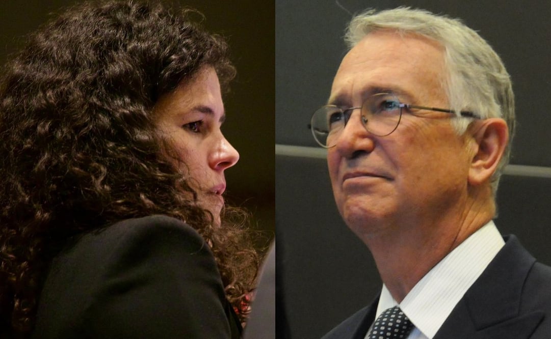 La presidenta de Morena, Luisa María Alcalde Luján; y el dueño de Grupo Salinas, Ricardo Salinas Pliego, chocaron en redes sociales. Foto: Especial y Cuartoscuro