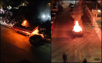 Violencia deja dos negocios y un auto quemado en Acapulco, Guerrero