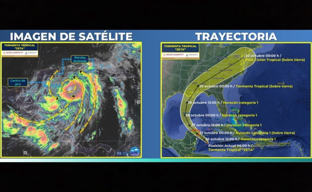 Decretan alerta amarilla en Quintana Roo por la tormenta tropical Zeta; prevén se convierta en huracán