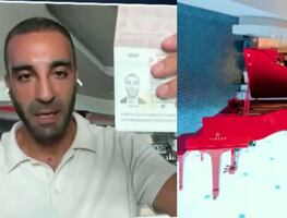Simón Levy insiste en que está libre en EU y muestra su pasaporte en vivo; lo delata piano rojo en restaurante de hotel en Lisboa