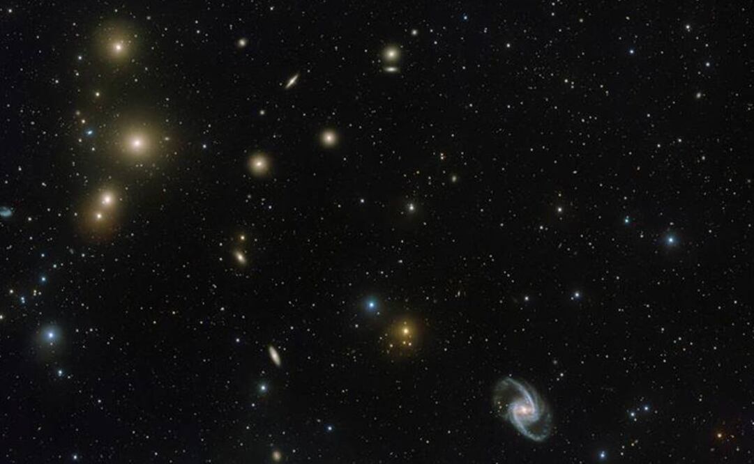 El centro del cúmulo Fornax está en una región a 65 millones de años luz de la Tierra. Foto: EFE