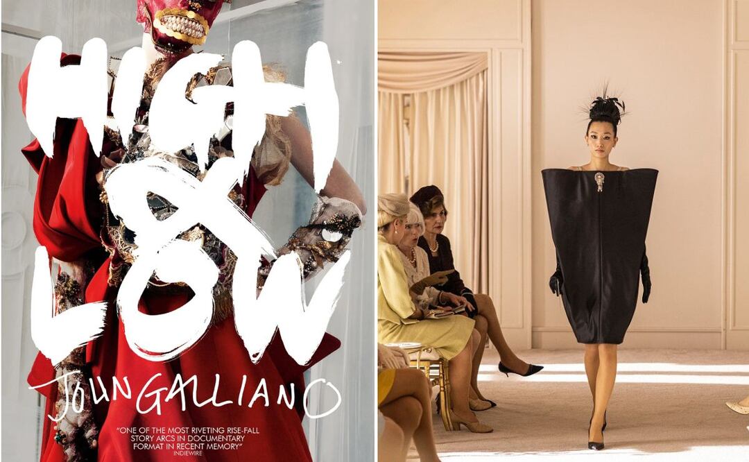 Documental Ascenso y caída: John Galliano y serie Cristóbal Balenciaga. Fotos: Mubi y Disney+