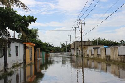 Lluvias provocan daños en mil 500 casas de Chetumal