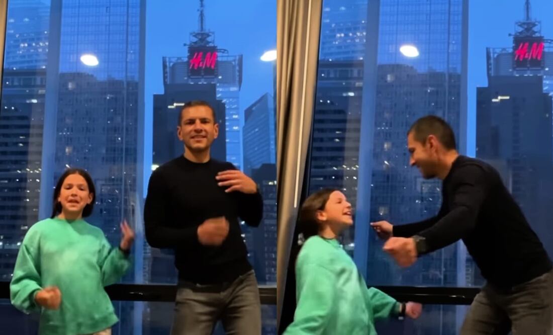 Jaime Lozano baila junto a su hija