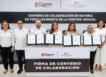 Quintana Roo firma convenio histórico con nuevos jueces; Mara Lezama impulsa justicia con enfoque social