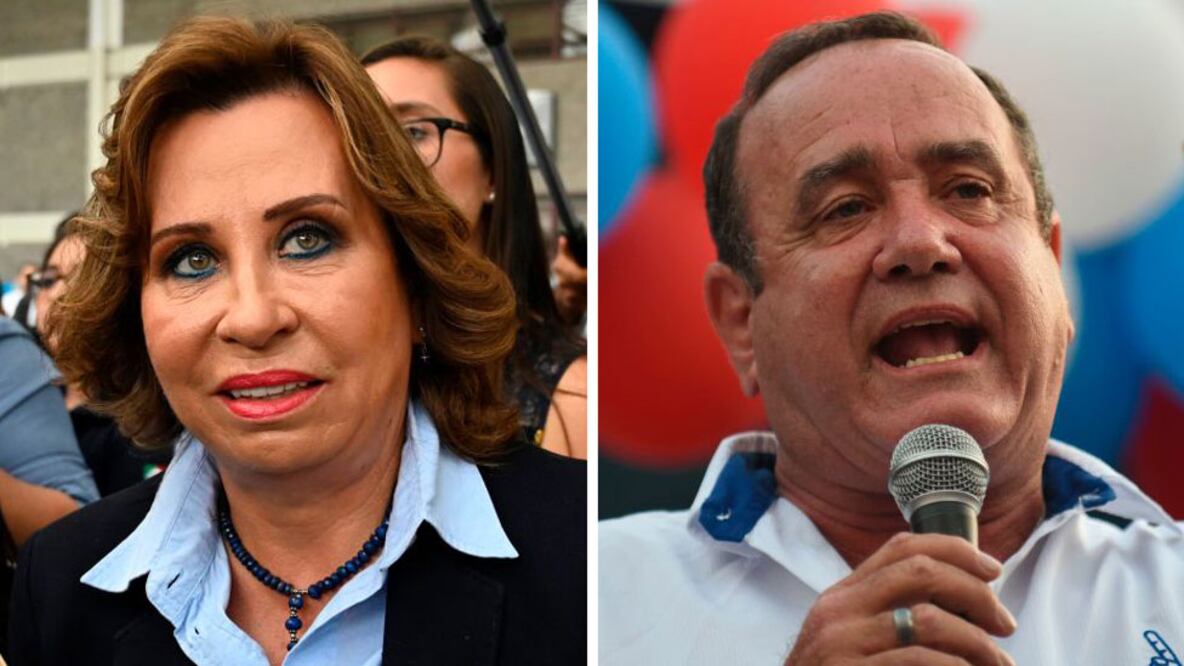 Sandra Torres y Alejandro Giammattei, competirán por la presidencia de Guatemala en segunda vuelta este domingo 11 de agosto. Foto: Getty Images