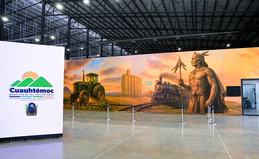 Inauguración del Centro de Convenciones “Tres Culturas” en Ciudad Cuauhtémoc