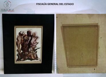 El día que Winckler presentó obras de arte decomisadas a Duarte; incluía una copia del acta de Independencia