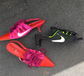 Estos Nike con tacon se han vuelto virales por su horrible forma