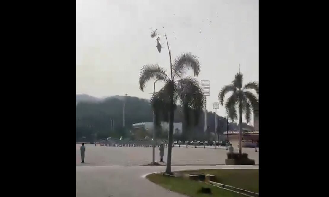 El accidente ocurrió en la base naval de Lumut, en Perak, Malasia. Foto: Captura de imagen