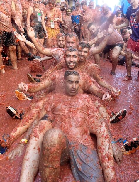 Vuelve "la Tomatina" a España tras dos años de ausencia