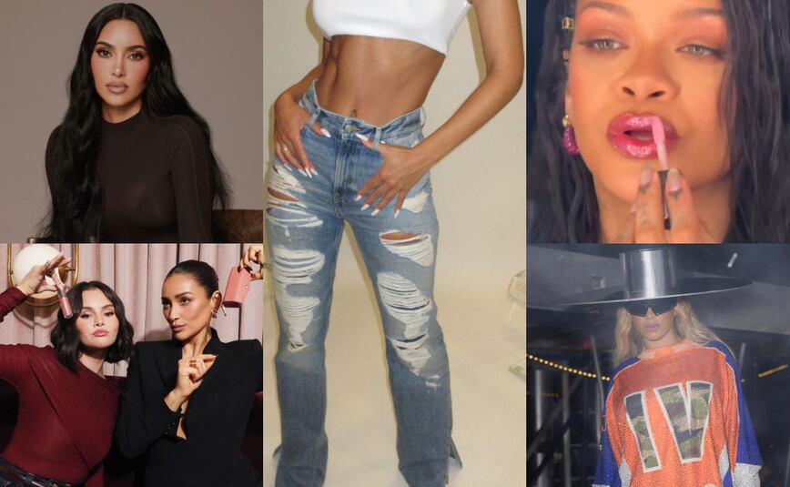 Fotos: Instagram @kimkardashian, @selenagomez, @goodamerican, @badgalriri y @weareivypark