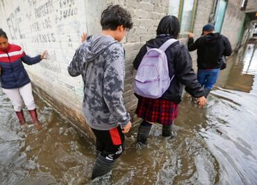 Pese a los cárcamos, tromba vuelve otra vez a inundar Chalco